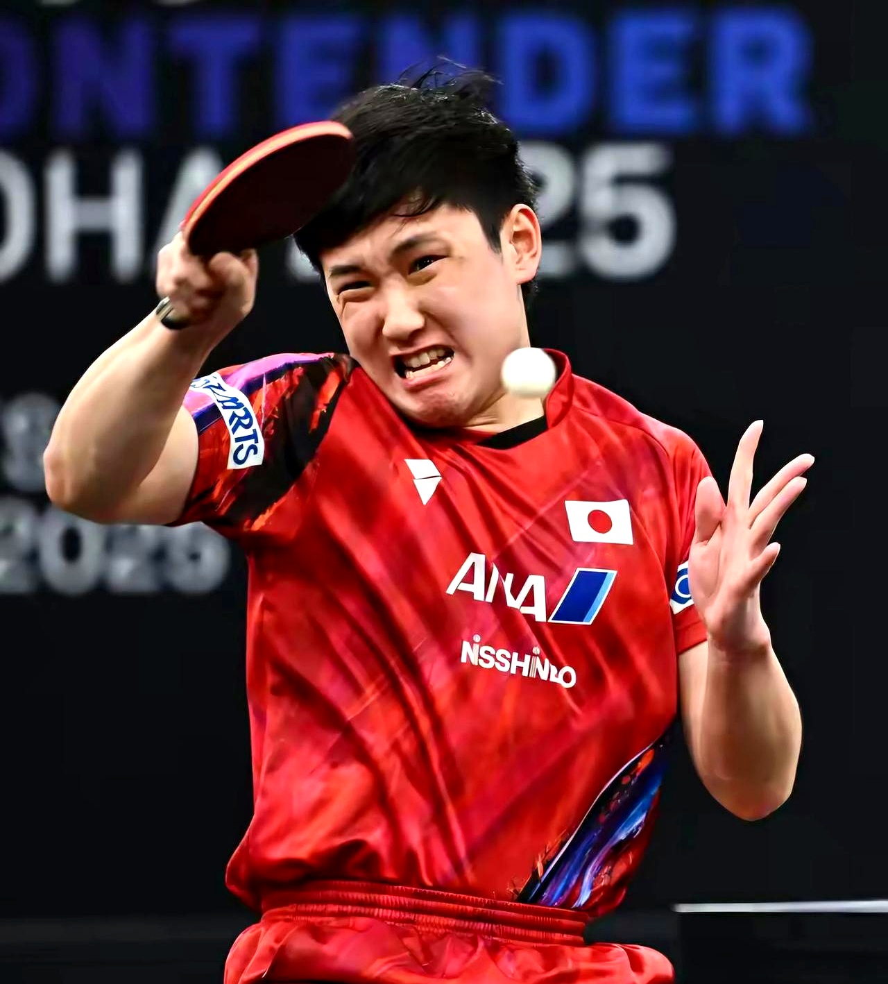 关于德国乒乓球队强势日本乒乓球队，张本智和送出助攻的信息